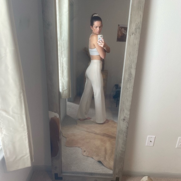 Ami Pants - Cream Women's Wide Leg Pants